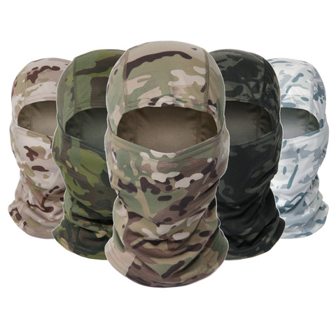Military Tactical Balaclava War Game Scarf Neck Camouflage Full Face Mask Motorcycle Cycling Army Airsoft Head Shield Hat Men ► Photo 1/6