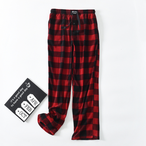 Men's pants trousers Fleece plaid ► Photo 1/6