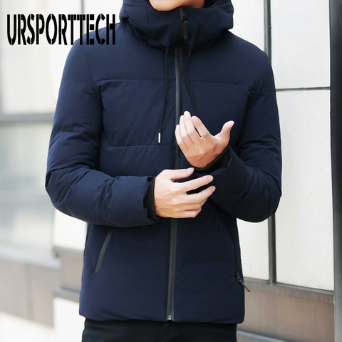 Winter Jacket Men Parka 2022 New Casual Hooded Fashion Winter Coat Male Parkas Outerwear Thick Warm Slim Fit Coats Plus Size 4XL ► Photo 1/6