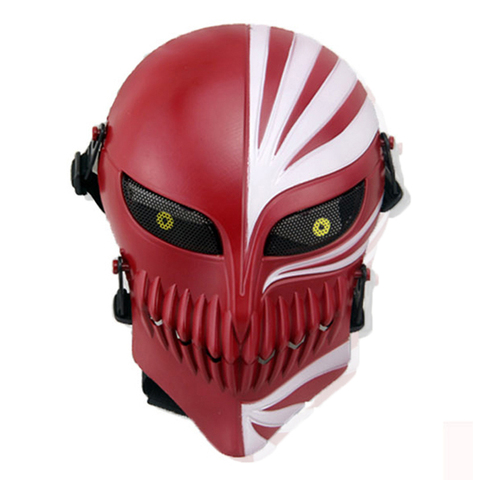 Airsoft Death Ichigo Kurosaki Bleach Skull Mask Military Tactical Wargame Paintball Airsoft Halloween Full Face Protective Mask ► Photo 1/6