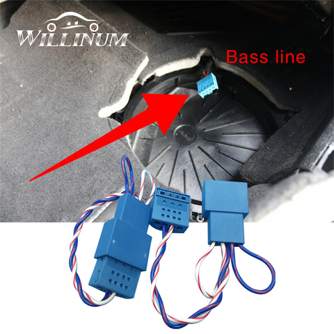 Car subwoofer Wiring fit for BMW F10 F11 F07 F20 F30 F32 F02 F25 G01 G30 speaker adapter horn harness bass low range line cable ► Photo 1/6