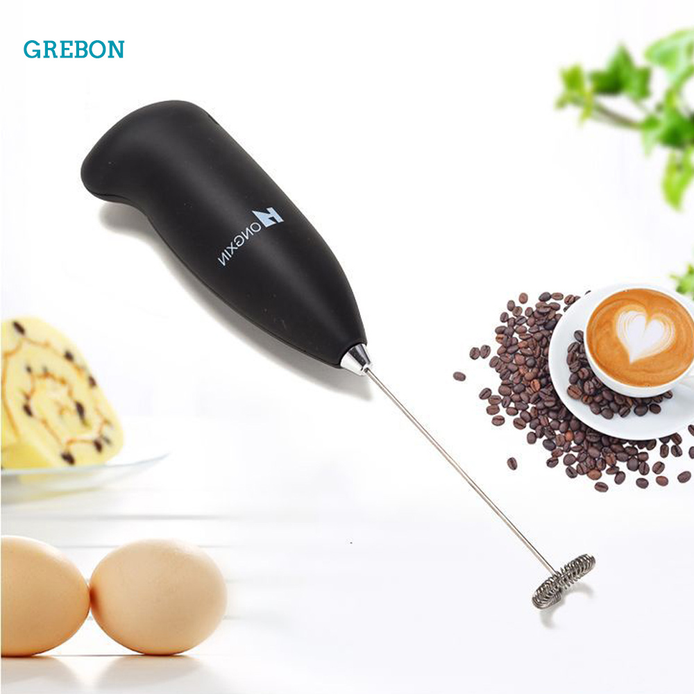 Portable Egg Beater Milk Frother Mini Handle Mixer Stirrer Kitchen Tool #5 
