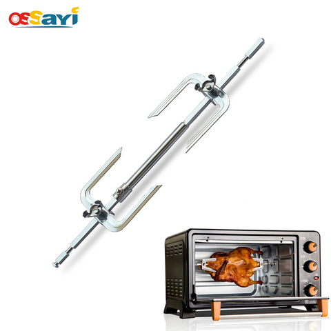 Stainless Steel Toaster Ovens Turkey Chicken Roaster Spit Rotisserie Fork Branch For BBQ Grill Kitchen Oven Accessories Set ► Photo 1/6