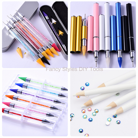 DIY Crystal Pen Rhinestones Gems Picking стразы Tool Wax Pencil Pen Picker Clothing Decoration Tool Diamond Painting Tools F0271 ► Photo 1/6