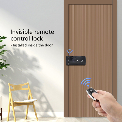 WAFU Smart Invisible Lock 011A  Electric Door Lock Wireless Remote Control  Anti-thief Keyless Electronic Smart Door Lock ► Photo 1/6