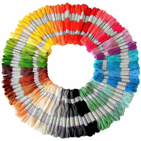Skeins Embroidery Floss,Premium Multi-Color Embroidery Cross Stitch Threads kit,Handmade Craft&Friendship Bracelet String ► Photo 1/6
