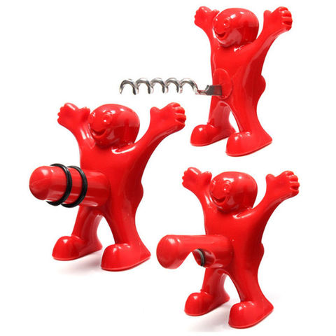 1pc Creative Novelty Opener Wine Stopper Wine Bottle Ccorkscrews Bar Tools Kitchen Gifts For Christmas And Halloween ► Photo 1/6