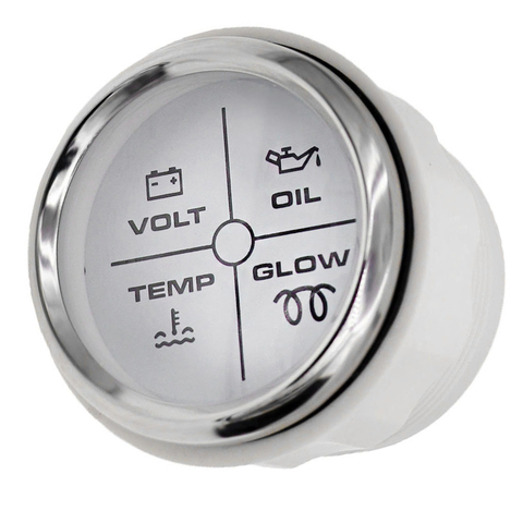 Mini Digital Voltmeter Car Alarm Gauge Meter Oil Pressure Water Temperature Engine Alarm 4LED 12V/24V ► Photo 1/6