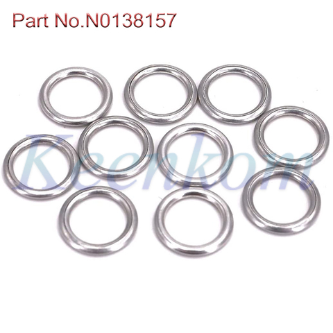 Set of 10 Oil Drain Plug Gaskets N0138157 For Audi S4 A4 A6 A8 Q5 For VW Touareg 4.2L 14X20X1.5mm Oil Pan Screw Washer Gasket ► Photo 1/5