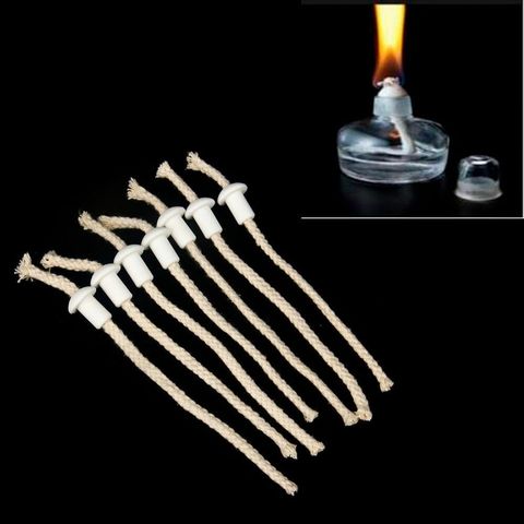 7 each Alcohol wick cotton 5x210mm+ porcelain wick cotton lamp oil wick burner alcohol wick rope cotton wick DIY physical mate ► Photo 1/6