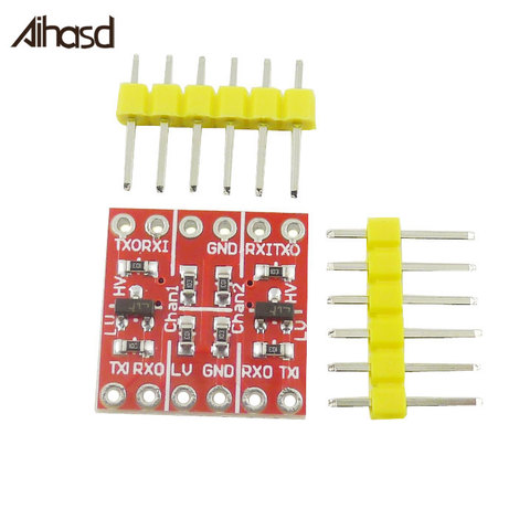 Aihasd 3.3V 5V 2 Channel Logic Level Converter TTL Logic Level Conversion Bidirectional Mutual Convert Compatible Breadboard ► Photo 1/6