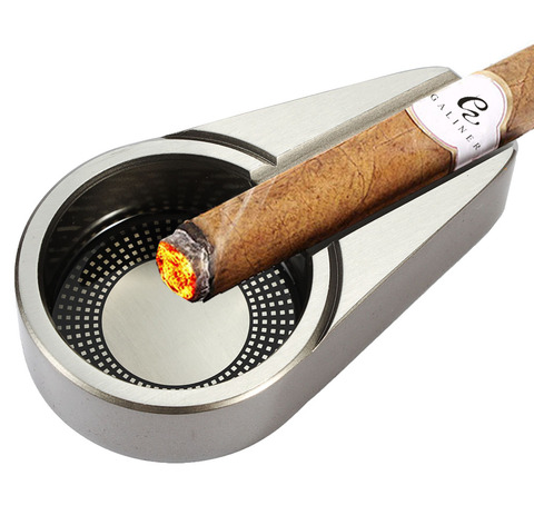 GALINER Metal Gadgets Cigar Ashtray Simple Design Cigarette Ashtrays Pokcet Tobacco Ash Tray Portable Ashtray For COHIBA Cigar ► Photo 1/6