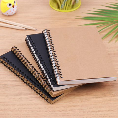 Retro Spiral Coil Sketchbook Kraft Paper Notebook Sketch Painting Diary  Journal Student Note Pad Book Memo Sketch Pad - Price history & Review, AliExpress Seller - PTDWCR Official Store