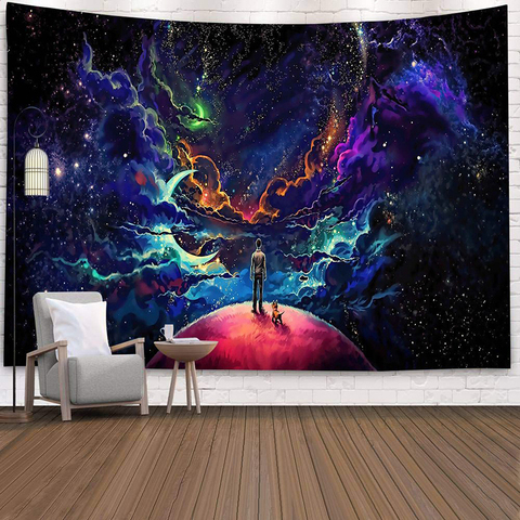 India Mandala Tapestry Wall Hanging Sun Moon Tarot Wall Tapestry Wall Carpet Psychedelic Tapiz Witchcraft Wall Cloth Tapestries ► Photo 1/6