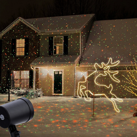 Outdoor Laser Projector Sky Star Spotlight Showers Landscape DJ Disco Lights R&G Garden Lawn Christmas party ► Photo 1/6