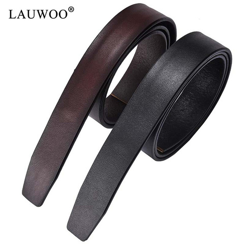 Men's Automatic Buckle Belt Without Buckle High Quality Cowhide Leather Belt Fashion Genuine Leather Belt for Men No Buckle3.5cm ► Photo 1/6