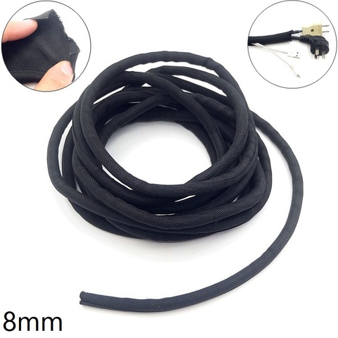 8mm Expandable Braided Cable Sleeve PET Self Close Insulated Flexible Pipe Hose Spliter Tube Protector Harness Nylon Wire Wrap ► Photo 1/1