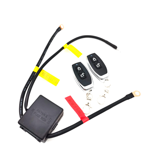 12V Motorcycle Battery Disconnect CutOff Master Kill Switch Remote Wireless 2 KEYs ► Photo 1/6