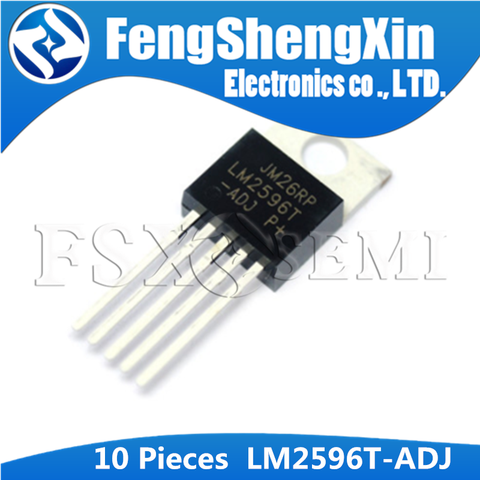 10pcs/lot LM2596T-ADJ LM2596T LM2596 2596T-ADJ  Power Converter IC TO-220 ► Photo 1/2