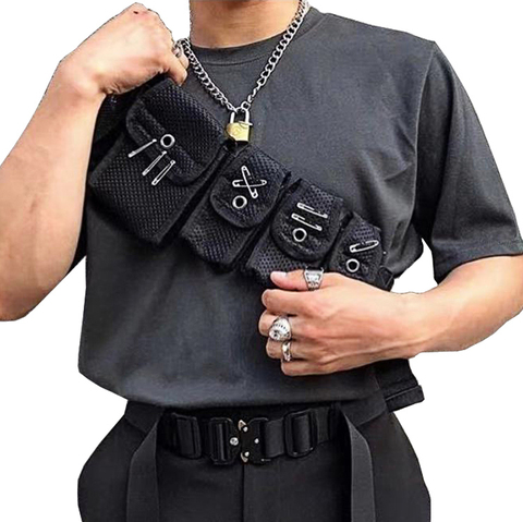 Five Small Bags Waist Bag Trend Bullet Chest Bag Hip-Hop Streetwear Waist  Pack For Men Female Chain Nylon Belt Pocket G126 - Price history & Review, AliExpress Seller - Vlokiki Store