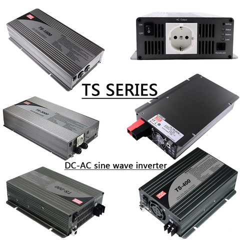 TS-200/400/700/1000/1500/3000 True sine wave DC-AC Power Inverter -112/124/148/212/2224/248 Meanwell frequency adjustable ► Photo 1/6