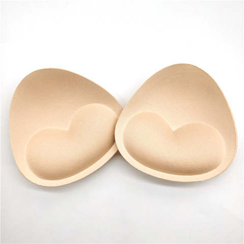 1 Pair/Lot Woman Swimsuit Padded Sponge Foam Push Up Enhancer Chest Cup Breast Bikini Swimwear Inserts Invisible Bra Pad ► Photo 1/6