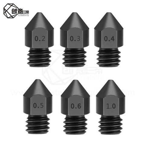 Creativity High Temperature Hardened Steel MK8 Nozzles 0.4/0.6/0.8mm for Ender3/CR10/Ender3 3D Hotend ► Photo 1/6