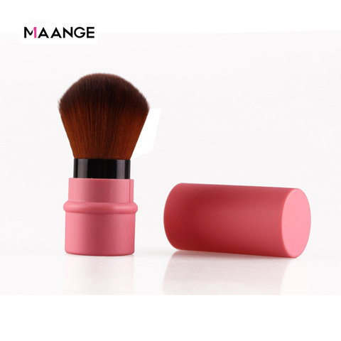 Pro 1Pcs Loose Power Foundation Blush Makeup Brush Mini Retractable Portable Blusher Face Brushes Beauty Cosmetic Travel Tools ► Photo 1/6