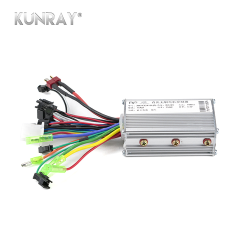 KUNRAY 24V 36V 48V 350W Brushless Controller For Electric Bike Bicycle Scooter Speed BLDC Motor 6MOSFET With Hall Reverse D26 ► Photo 1/5
