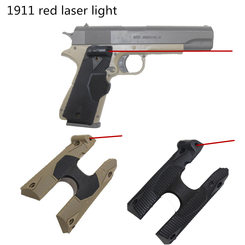 Tactical Grip Red Dot Laser For 1911 Airsoft Pistol Handle Red Lasergrip Sight 