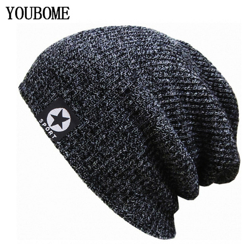 Brand Skullies Beanies Women Winter Hats For Men Knitted Hat Men Famale Beany Gorro Warm Bonnet Touca Male Winter Beanie Hat Cap ► Photo 1/6