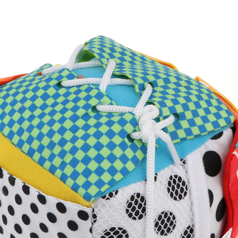 Colorful Cloth Cube Block Baby Learn How To Lace Shoelace Button KIds Toy ► Photo 1/6