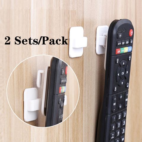 2sets/pack Wall Hook for Hanging Air Conditioner TV Remote Control Key Socket Mounted Wall Storage Hanger Holder Sticky Hooks ► Photo 1/6