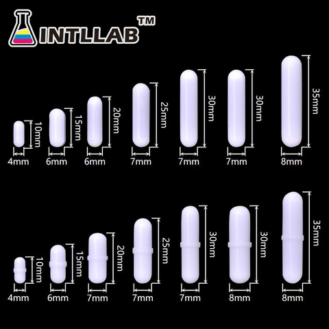 INTLLAB Magnetic Stirrer Bar Mixed Size PTFE Magnetic Stirrer Mixer Stir Bars ► Photo 1/6