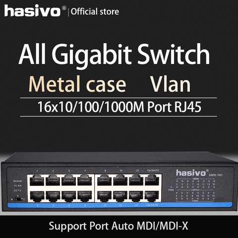 16 Port  RJ45 All Gigabit Ethernet switch  lan switch ethernet switch ► Photo 1/5