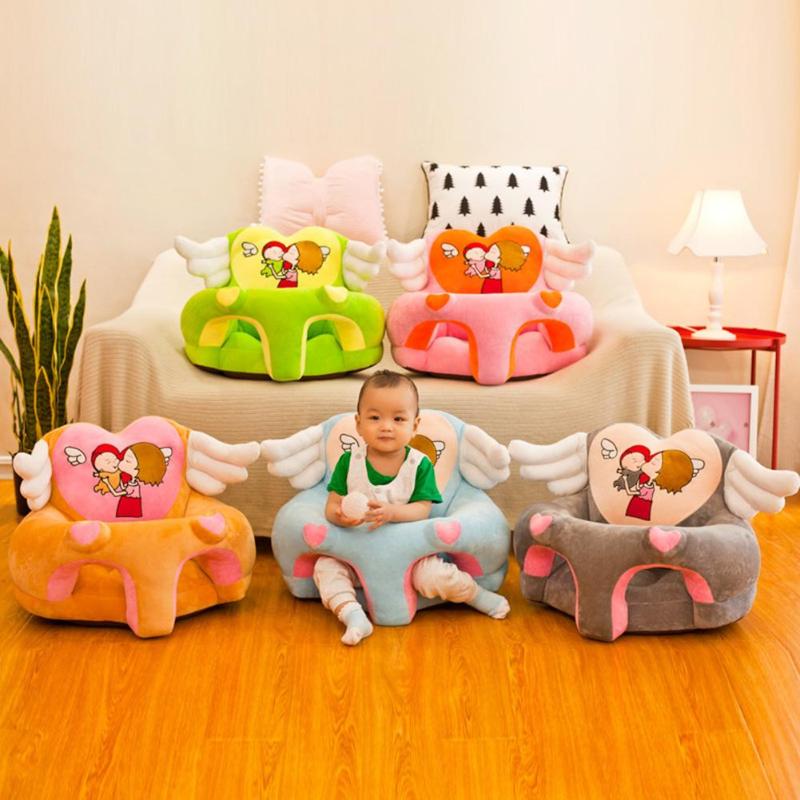 Baby Cartoon Sofa Cartoon Children Sofa Cover Cute Wings Baby Learn to Sit  Seat Chair Cover kids seat toys without cotton - Price history & Review |  AliExpress Seller - the Ninth
