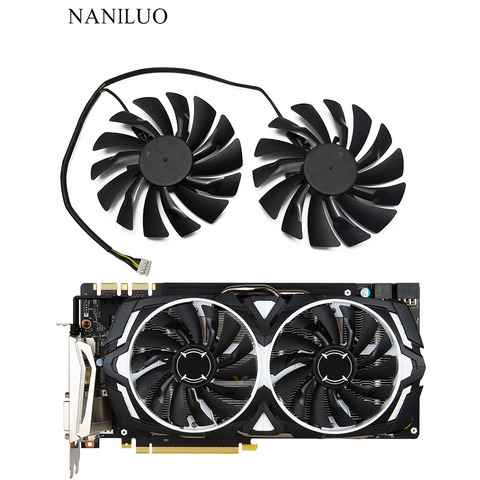 2 шт./лот P104-100 MINER GTX 1080/1070/1060 вентилятор для msi GTX1080 GTX1070 ARMOR 8G OC GTX1060 графическая карта GPU Вентиля ► Photo 1/5