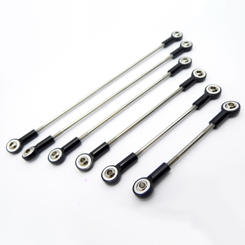 1PC 2mm Ball Head Joint M2 Steenless Steel Metal Push Rod Tie Rods Linkage for RC Truck Climbing Car Helicopter Boat Robot ► Photo 1/6