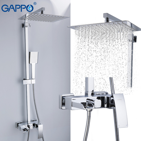 GAPPO shower Faucets brass bathroom shower set wall mounted massage shower head bath mixer bathroom shower faucet taps G2407-20 ► Photo 1/6
