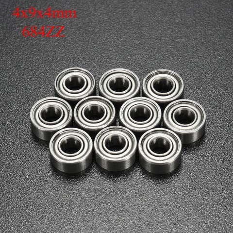 10 PCS 684ZZ Bearing 4*9*4 mm Miniature Ball Bearings 684 ZZ 618/4ZZ Hobby Emax Motor Quadcopter L-940ZZ Bearing ► Photo 1/5