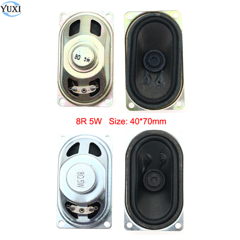 YuXi 1pc 8R 5W Horn Speaker LCD Monitor/TV 4070 Loud Speaker 8 ohm 5 Watt 40*70mm thickness 16mm 23mm Loudspeaker ► Photo 1/4