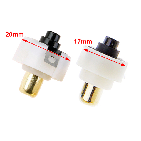 4PCS Diameter 20mm / 17mm LED Flashlight DIY parts Push Button Switch ON / OFF Electric Torch Tail Switch for C8 501B Flashlight ► Photo 1/4