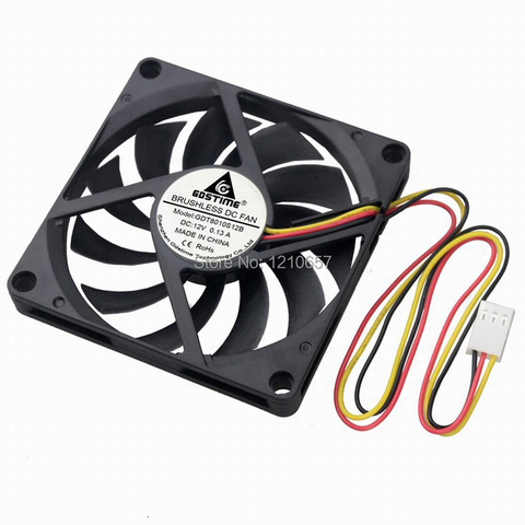 2PCS Gdstime 3Pin 8cm 80x10mm 80mm x 80mm x 10mm DC 12V Brushless Cooling Cooler CPU Fan ► Photo 1/6