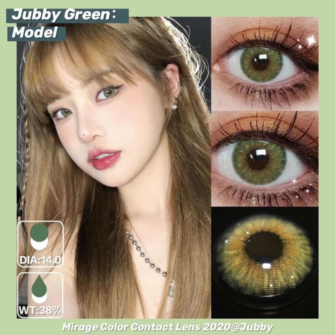 New Arrival Natural Green Contact lenses  Jubby Series  Contacts lens 3Tones Beautiful Pupil ► Photo 1/6