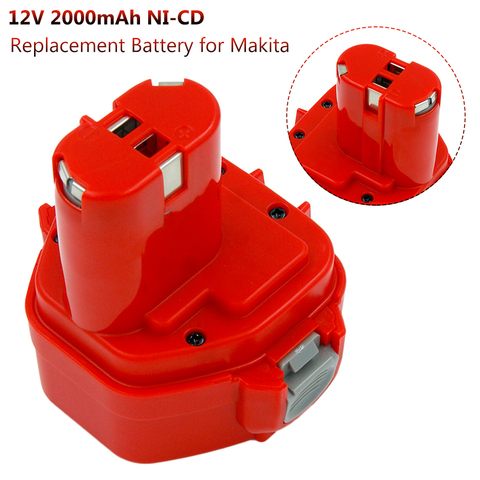 Replacement Battery For Makita 12V 2000mAh Ni CD Rechargeable Battery Power Tools Bateria PA12 1220 1222 1235 1233S 6271D ► Photo 1/6