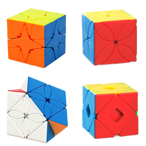Moyu Meilong Strange-shape Magic Cube Four Leaf Clover / Double Skew / Polaris / Maple Leaves Skew Profession Puzzle Education ► Photo 1/6