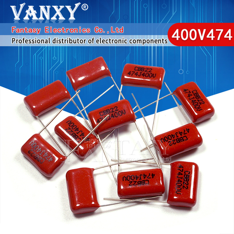 10PCS 400V474J 0.47UF Pitch 15mm 470NF 400V 474 CBB Polypropylene film capacitor ► Photo 1/6