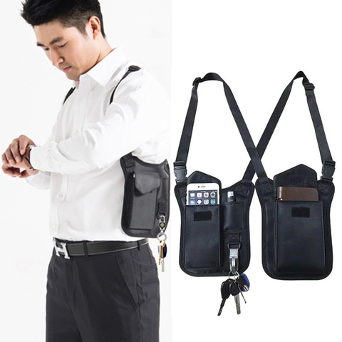 DIENQI Nylon Chest Bag Vest Men Cross Body Strap Sling Personal Pocket Bags Adjustable Male Offical Tactical Holster Chest Bags ► Photo 1/6