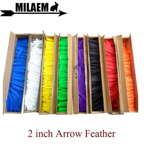 200pcs 2 Inch Archery Rubber Feather Arrow Fletching Vanes Arrow Feather Bow Arrow Shooting Accessories ► Photo 1/6