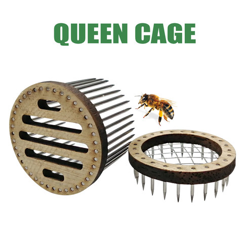 New Queen Bee Cage Stainless Steel Needle Type Catcher Isolation Room Beekeeping Equipments Beekeeper Supplies ► Photo 1/6